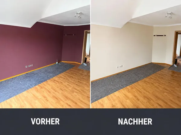 zimmer malerarbeiten vorher nachher